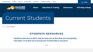 
                            5. Current Students | HCTC - hazard.kctcs.edu