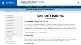 
                            4. Current Students - Homewood Student Affairs - Johns Hopkins ...