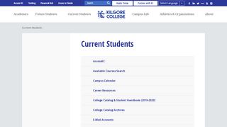 
                            4. Current Students | Kilgore College