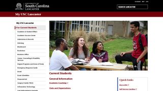 
                            4. Current Students - My USC Lancaster | University of South Carolina