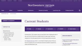 
                            3. Current Students: Northwestern Pritzker School of Law