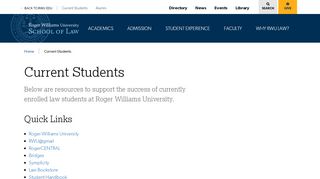 
                            4. Current Students | RWU Law