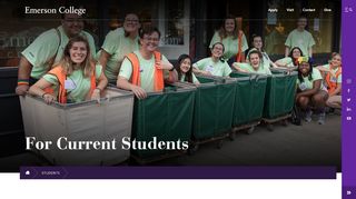 
                            2. Current Students - Students | Emerson College