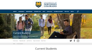 
                            2. Current Students | University of Northern Colorado