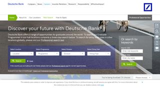 
                            11. Current vacancy search – Deutsche Bank Careers