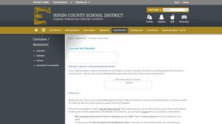 
                            8. Curriculum / Assessment / Canvas - Hinds County School District