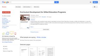 
                            9. Curriculum Development for Gifted Education Programs