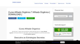 
                            8. Curso Afiliado Orgânico ? Afiliado Orgânico [ …