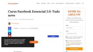 
                            5. Curso Facebook Essencial 2.0: Tudo novo - Camila Porto