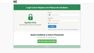 
                            2. Curso Reparos em Placas de Celulares - Login