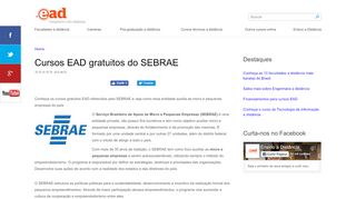 
                            5. Cursos EAD gratuitos do SEBRAE - ead.com.br