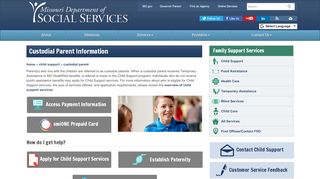 
                            8. Custodial Parent Information | Child Support | Missouri ...