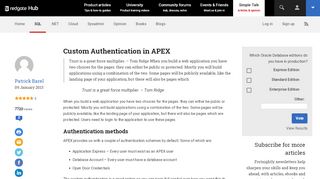 
                            9. Custom Authentication in APEX - Simple Talk