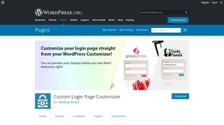 
                            6. Custom Login Page Customizer – WordPress plugin ...