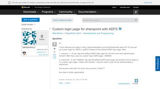 
                            6. Custom login page for sharepoint with ADFS