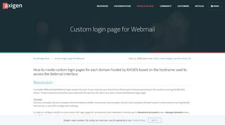 
                            2. Custom login page for Webmail - Axigen Mail Server