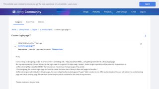 
                            4. Custom Login page ?? - Forums - Liferay