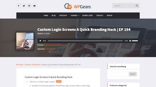 
                            3. Custom Login Screens A Quick Branding Hack - WP Gears