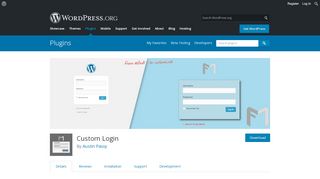 
                            8. Custom Login – WordPress plugin | WordPress.org