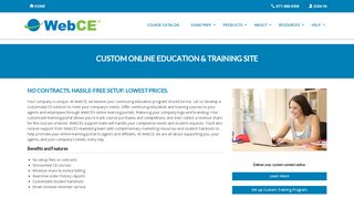 
                            5. Custom Online Learning Center | Education Site | Training Site | WebCE