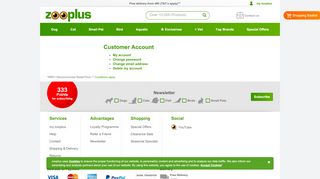 
                            4. Customer Account - Zooplus.com