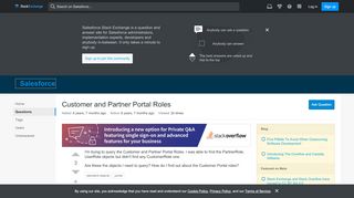 
                            3. Customer and Partner Portal Roles - Salesforce Stack Exchange