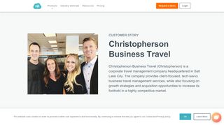 
                            5. Customer Area: Christopherson Business Travel