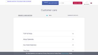 
                            4. Customer care - Splendia