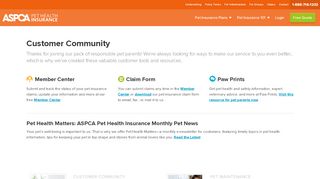 
                            7. Customer Community | ASPCA® Pet Health Insurance