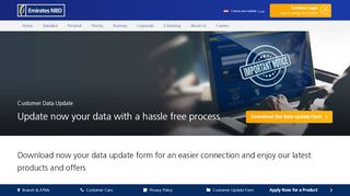 
                            6. Customer Data Update - emiratesnbd.com.eg