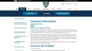 
                            5. Customer Information - BIC - NYC.gov