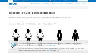 
                            2. Customer, Job Seeker and Employee Login | Ecolab