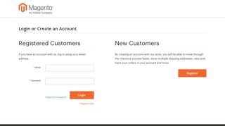 
                            11. Customer Login - account.magento.com