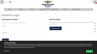 
                            4. Customer Login - Aeronautica Militare