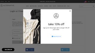 
                            1. Customer Login | Alternative Apparel