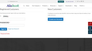 
                            2. Customer Login | Aludecor