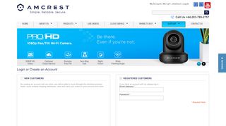 
                            6. Customer Login - Amcrest Technologies