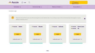 
                            1. Customer Login - aussie.com.au
