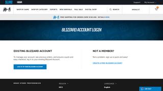 
                            6. Customer Login | Blizzard Gear Store