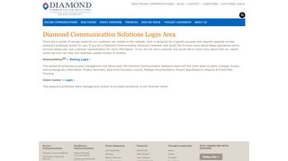 
                            2. Customer Login | Diamond Communication Solutions