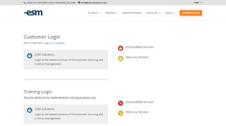 
                            1. Customer Login | ESM - ESM Solutions