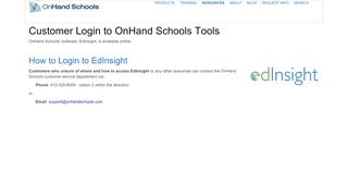 
                            7. Customer Login for OnHand Schools' EdInsight Software :: OnHand ...
