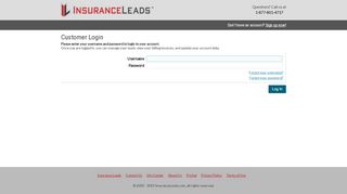 
                            5. Customer Login - InsuranceLeads.com