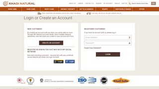 
                            2. Customer Login - Khadi Natural™