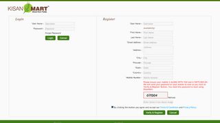 
                            8. Customer Login - KISANMART