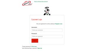 
                            3. Customer Login - Munroe Dairy