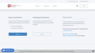 
                            4. Customer Login | OCL Real Estate LLC - OnCourse Learning