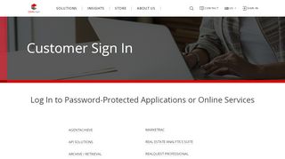 
                            10. Customer Login Page - CoreLogic