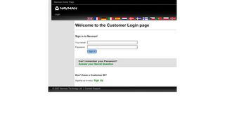 
                            2. Customer Login Page