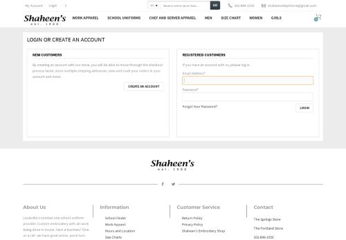 
                            5. Customer Login - Shaheens